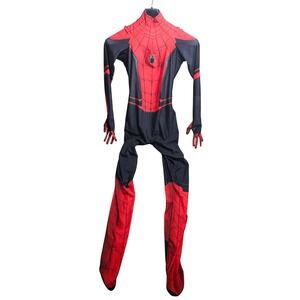 Spider-Man Far From Home Cosplay Bodysuit Red Black Zentai Suit Mens Medium